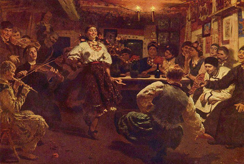 Ilya Repin Party France oil painting art